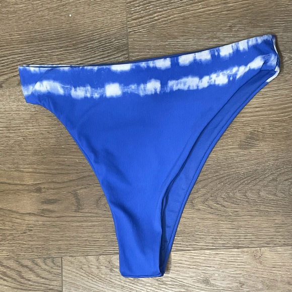 Garage blue tie dye high waste tiny bikini - Picture 2 of 5